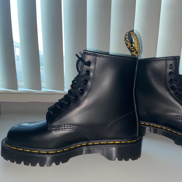 1460 Bex Smooth Leather Platform Boots - Picture 2 of 4